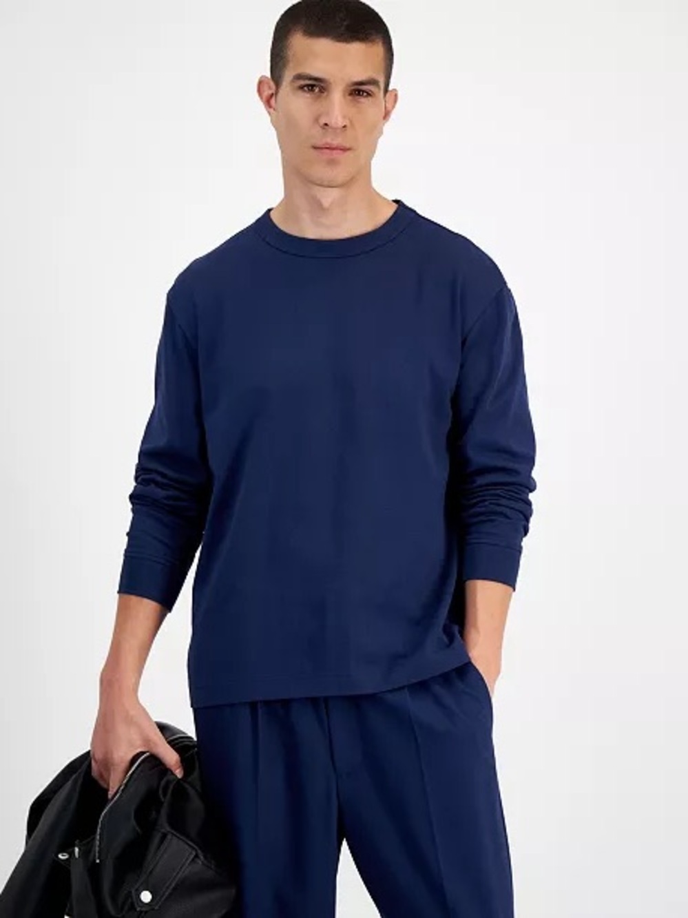 Old Navy Men's Deep Navy Crewneck Sweatshirt